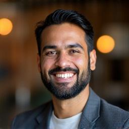 Headshot of Arman Singh, owner of Oceanic Gears, smiling confidently.